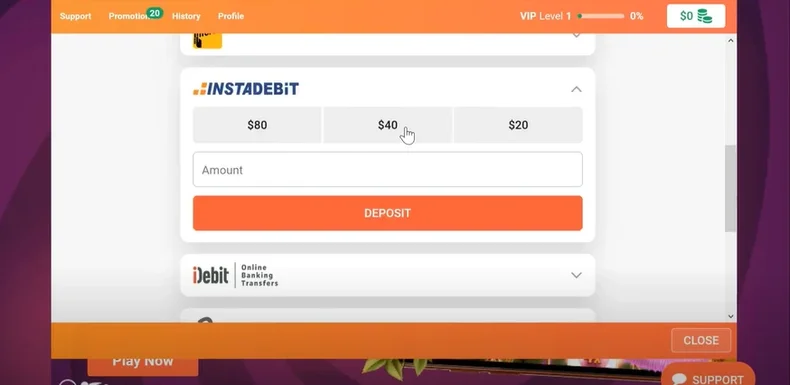 How to Deposit With INSTADEBIT in Online Casinos Canada